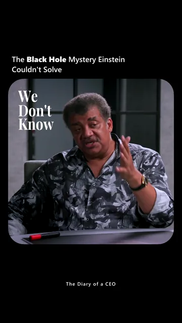 A finished clip: “The Black Hole Mystery Einstein Couldn’t Solve”, with “We Don’t Know” set over the speaker.