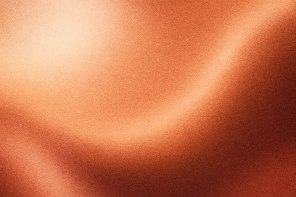 Soft copper gradient with fine grain